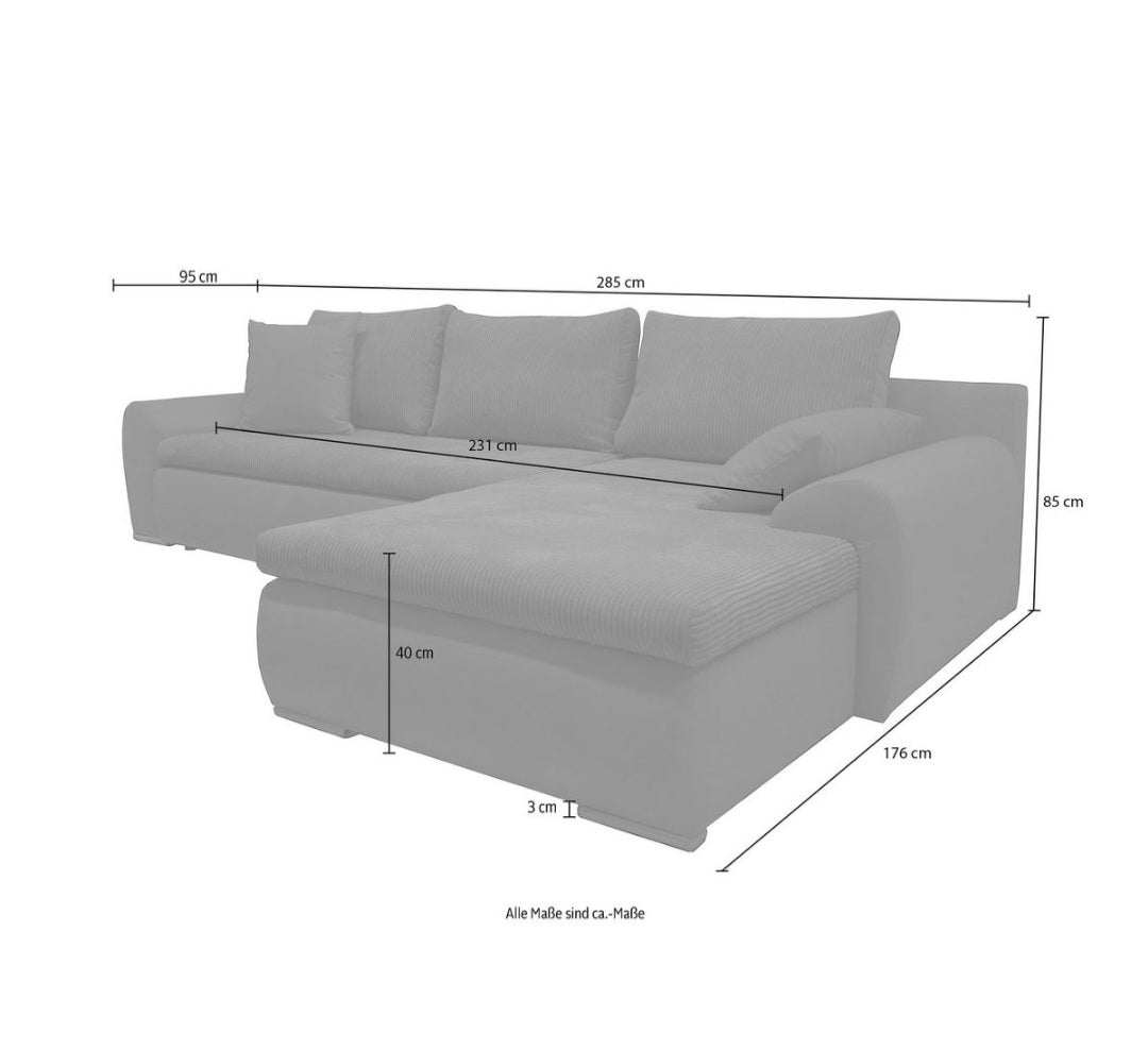 Ecksofa mit Bettfunktion