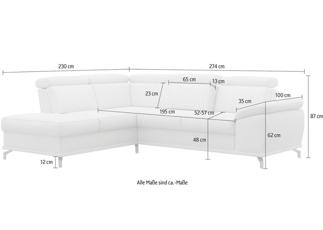 Ecksofa mit Bettfunktion